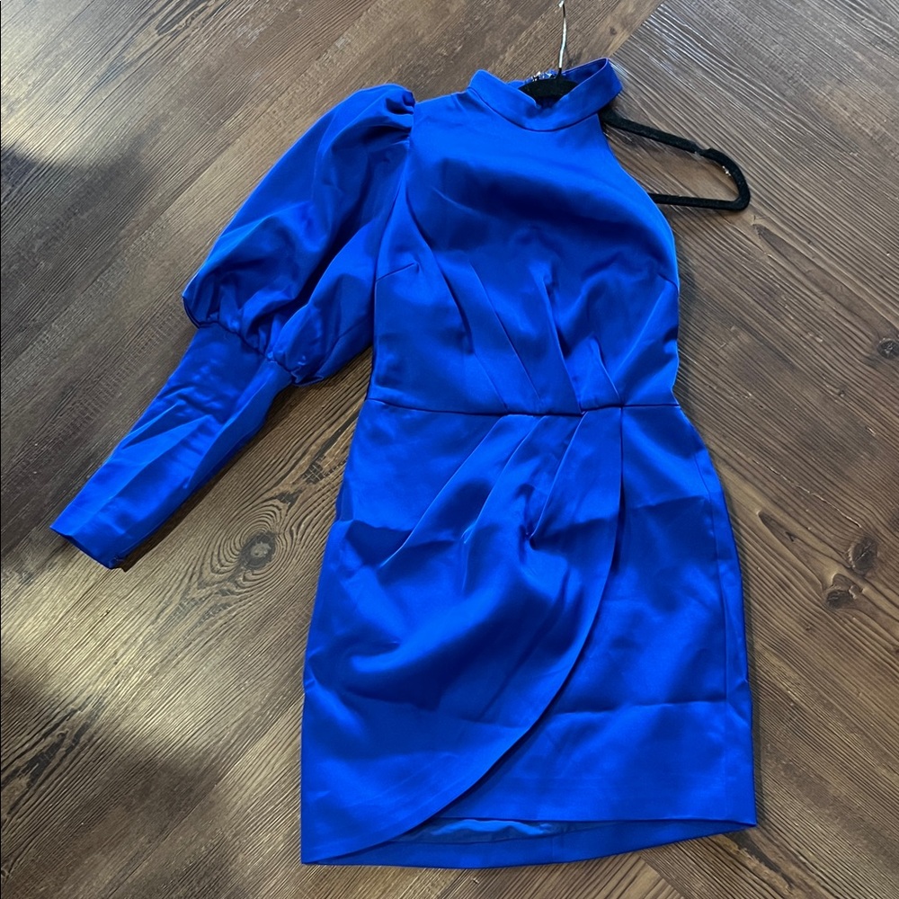 Lavish Alice One Shoulder Royal Blue Dress